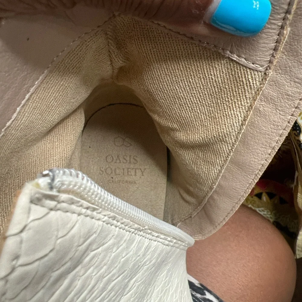 Elegant Oasis Society Cream Oasis SocAnkle Boots - Picture 12 of 13